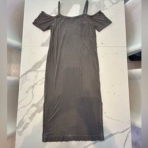 Cloth & Stone Midi T-shirt Dress, Gray, Sz L